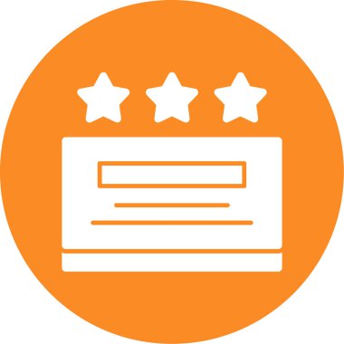 Reyting. Web simgesi basit illüstrasyon