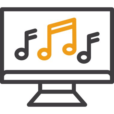 Bilgisayar. Web simgesi basit illüstrasyon