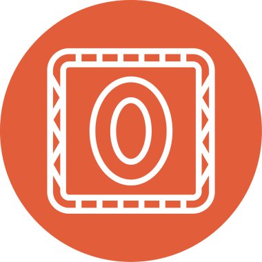 Tek bir izole simgenin vektör illüstrasyonu