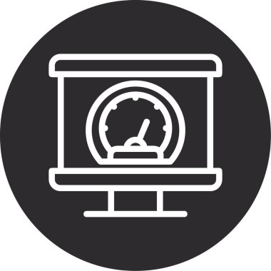 vektör lcd simgesi illüstrasyonu