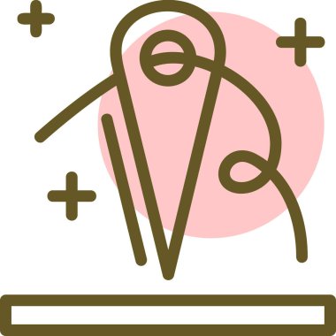 Fırçalı bir kadının vektör çizimi