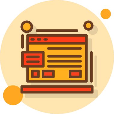 Web tasarım web geliştirme simgesi - taslak biçimi