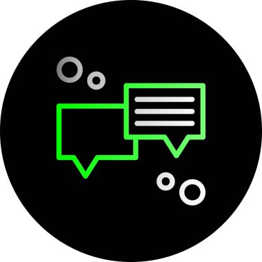 Bir ileti simgesinin vektör illüstrasyonu