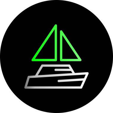 Projeniz için vektör yatı simgesi