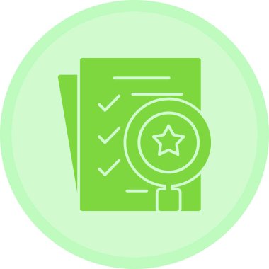 Sertifika ikonu vektör illüstrasyonu