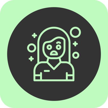 Bir kadın simgesinin vektör illüstrasyonu