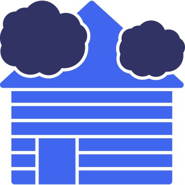 mimari yapı evi simgesi - taslak biçimi