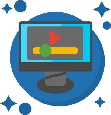 Simgeli bilgisayar monitörü