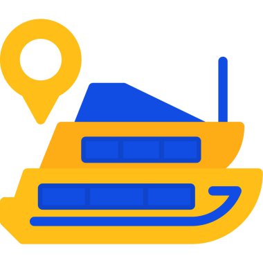 Tekne. Web simgesi basit illüstrasyon