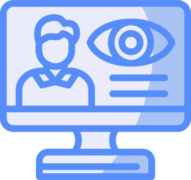 Göz. Web simgesi basit illüstrasyon