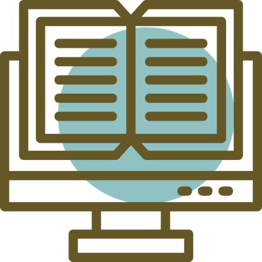 Monitör. Web simgesi basit illüstrasyon