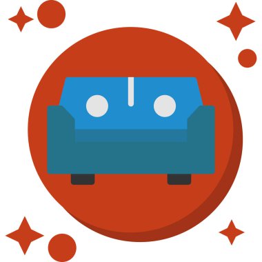 - Araba. Web simgesi basit illüstrasyon