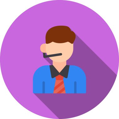 Mikrofonu olan bir iş adamı.