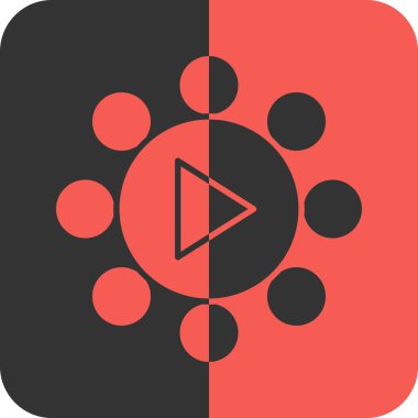 video oynatıcı vektör simgesi