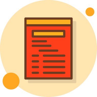 kitap web simgesi, basit vektör illüstrasyonu