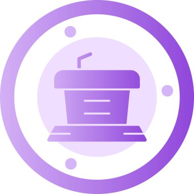 Siyaset Bilimi simgesinin vektör illüstrasyonu