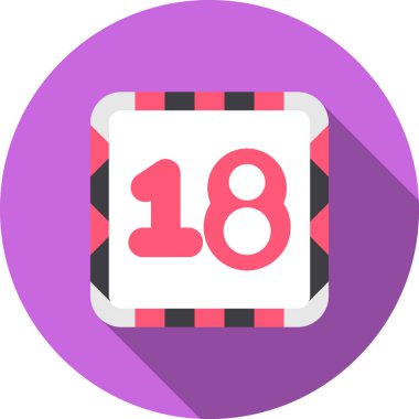 18 simgenin vektör illüstrasyonu