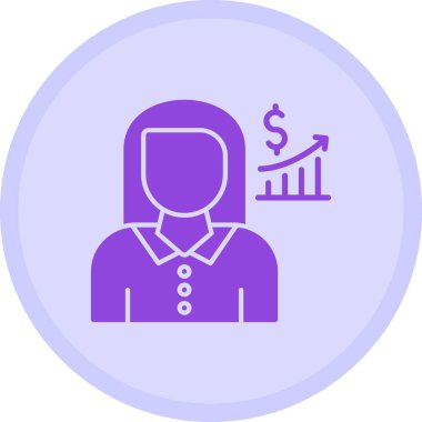 Mali Analist simgesinin vektör illüstrasyonu