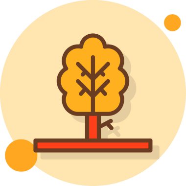 ağaç simgesi vektör illüstrasyonu