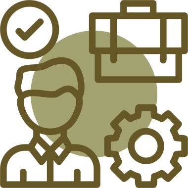 Çalışma Ortamı simgesinin vektör illüstrasyonu