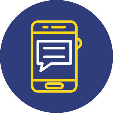 Akıllı telefon. Web simgesi basit illüstrasyon