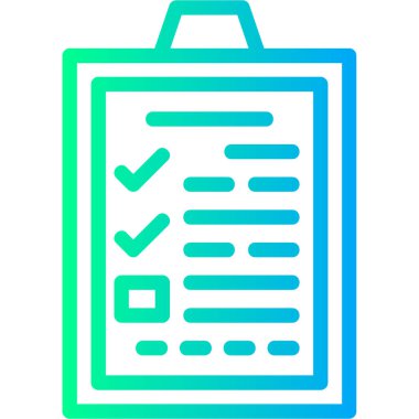checklist modern icon, vector illustration