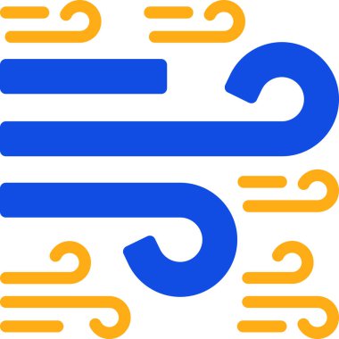 Windy simge vektör illüstrasyonu   