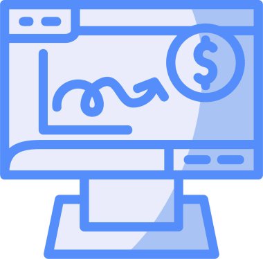 İnternetten alışveriş. Basit resimleme