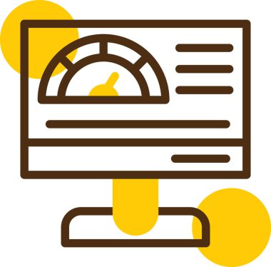 İş ve finans simgesinin vektör illüstrasyonu