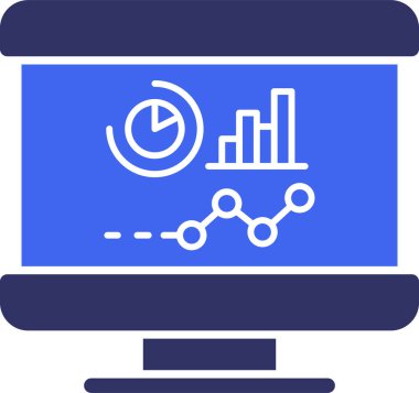analiz simgesi, basit vektör illüstrasyonu