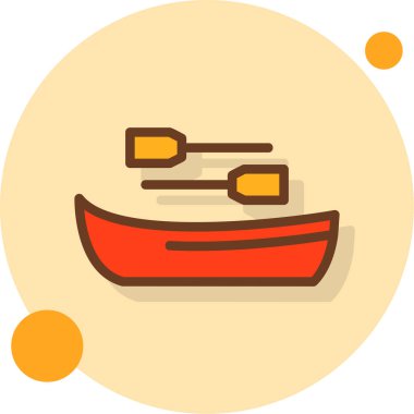 Tekne. Web simgesi basit illüstrasyon