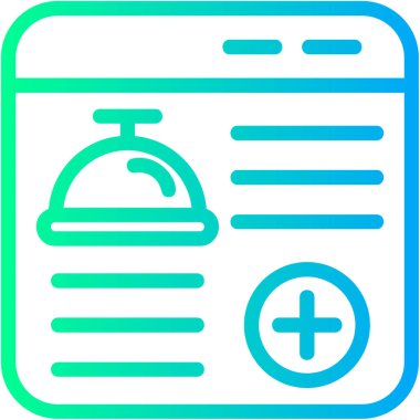 Gıda simgesinin vektör illüstrasyonu