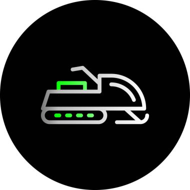 Basit düz kar mobil simgesi