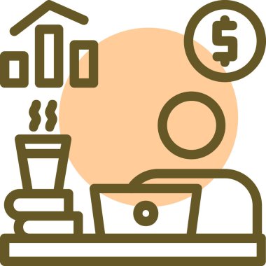 ticari para finans simgesi - özet biçimi