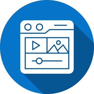 Düzenleyici vektör çizgisi simgesi.