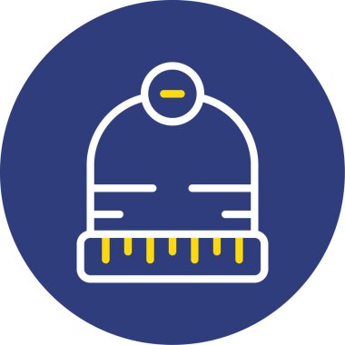 Bir şapka simgesinin vektör illüstrasyonu