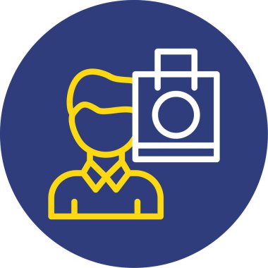 Bir kameranın vektör illüstrasyonu