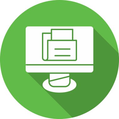 Dizüstü bilgisayar simgesi vektör çizimi