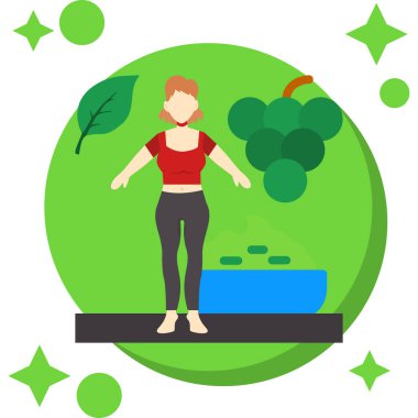  Basit bir besin ve kadın. 