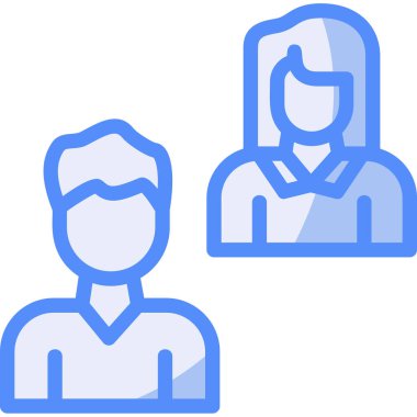 Aile sade düz çizim