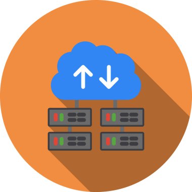 Bulut İş Yükü Basit düz resimleme