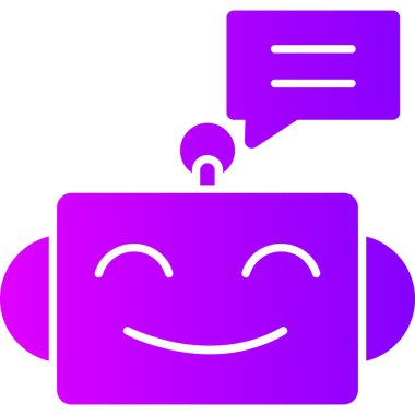 Konuş. Web simgesi basit illüstrasyon