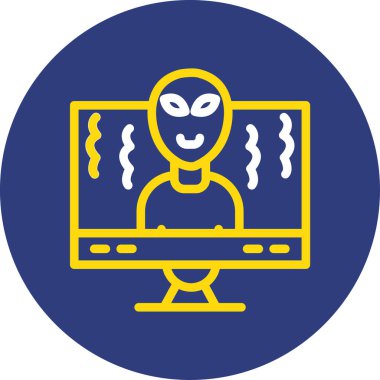 Bilgisayar virüsü simgesi. vektör illüstrasyonu