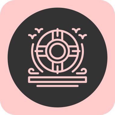 Eşsiz Çin zodyak vektör çizgisi simgesi