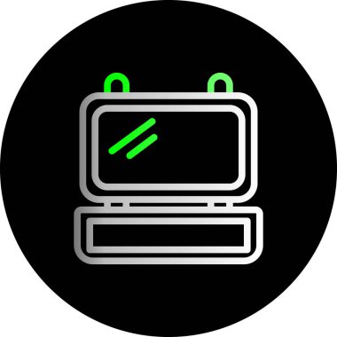 Beslenme çantası basit düz çizim