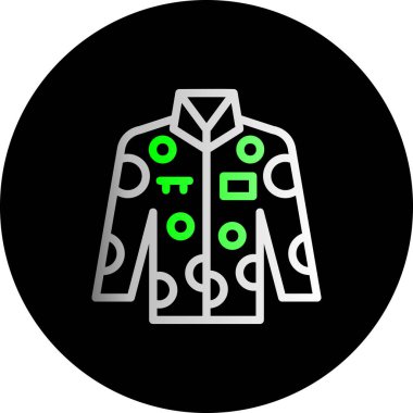 Ceket ikonu. Web için basit ceket vektör simgeleri çizimi