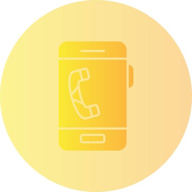 Çağrı. Web simgesi basit illüstrasyon