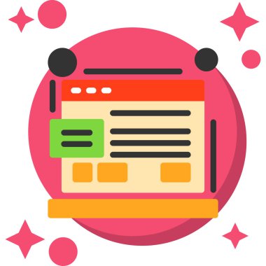 web development. web icon simple illustration