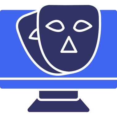 Çizgi film simgesinin vektör çizimi