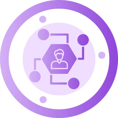 Ağ basit düz illüstrasyon